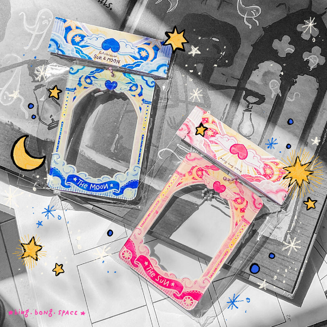 the sun and the moon card holder